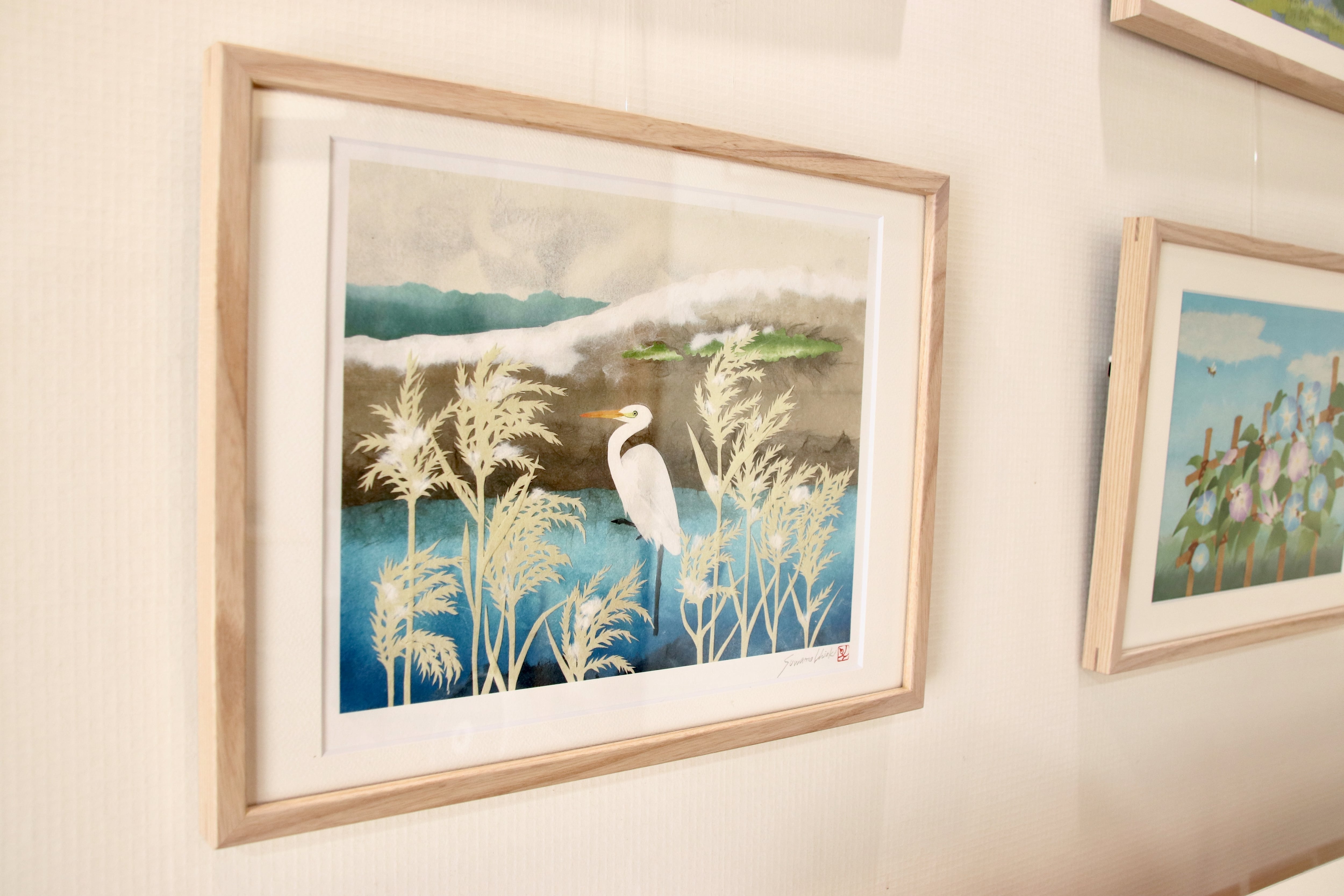 えらべる額装絵画】12の季節の和紙貼り絵作品【高画質デジタル複製画