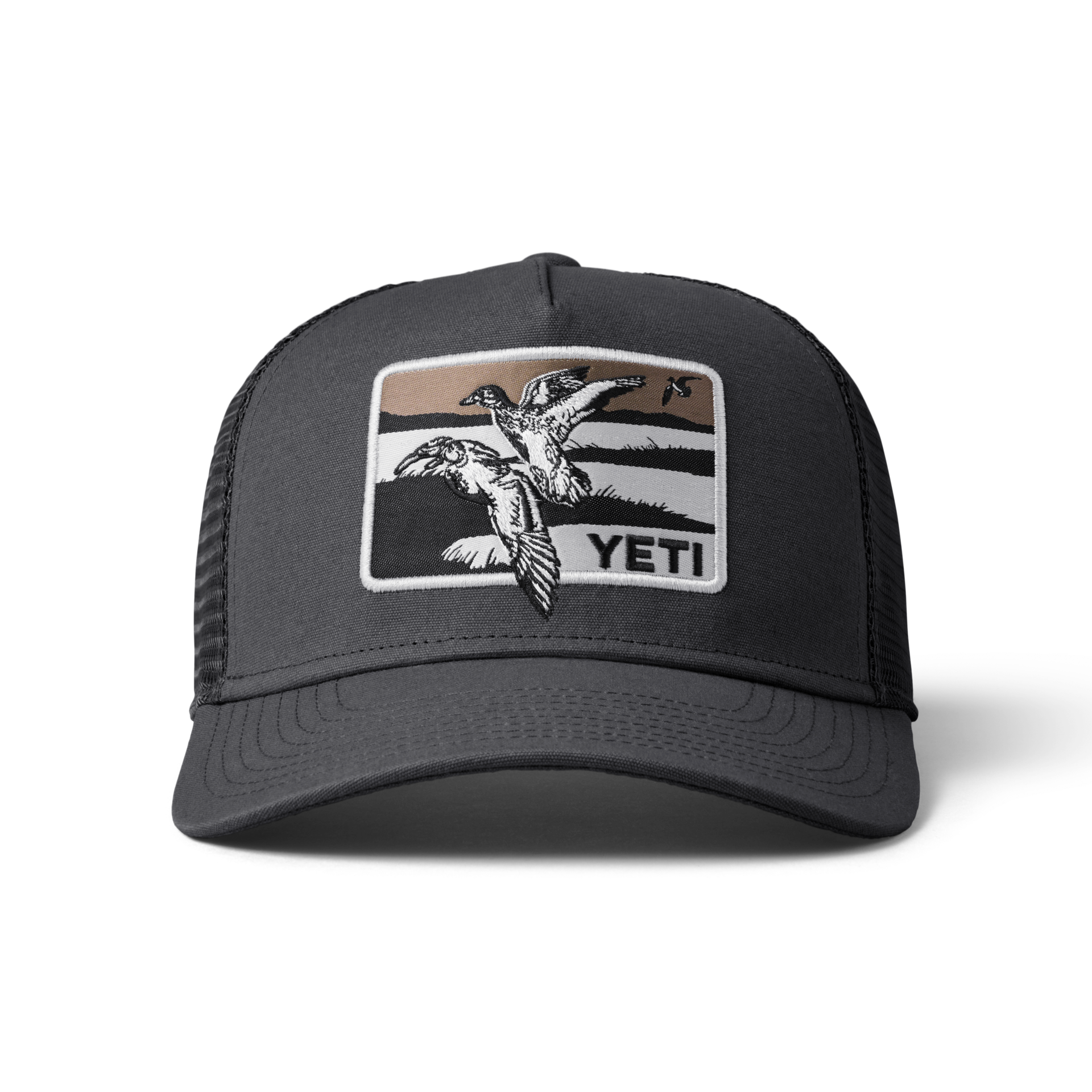 YETI イエティ メンズ 帽子 キャップ トラッカーハット キャンプ ビーチ アウトドア バーベキュー 釣り 2022 YETI DUCK SCENE TRUCKER HAT Dark