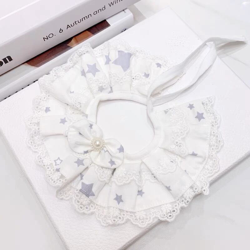 星のエプロン 猫 リボン すたい 猫グッズ 付け襟