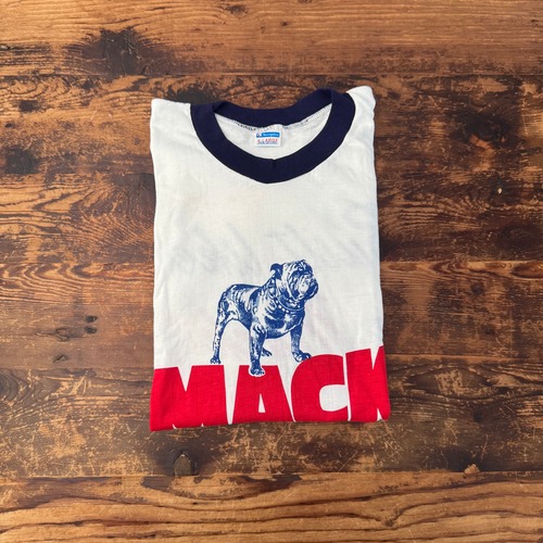 1970's DEADSTOCK "MACK TRUCK" PROMO Ringer Tee by Champion /XL