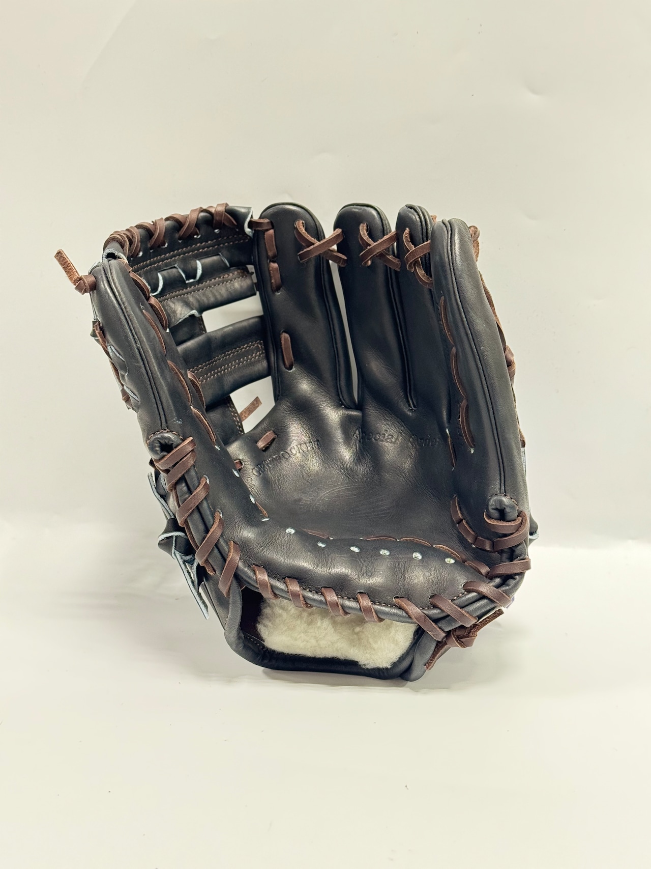 KUBOTA SLUGGERｰ久保田スラッガー　ミチイオリジナル店舗別注グラブ　硬式グローブ　右投げ用　T51型　KSブラック×バーガンディー・画像5