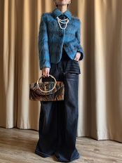 MADE IN ITALY 2way hand bag-5149-1