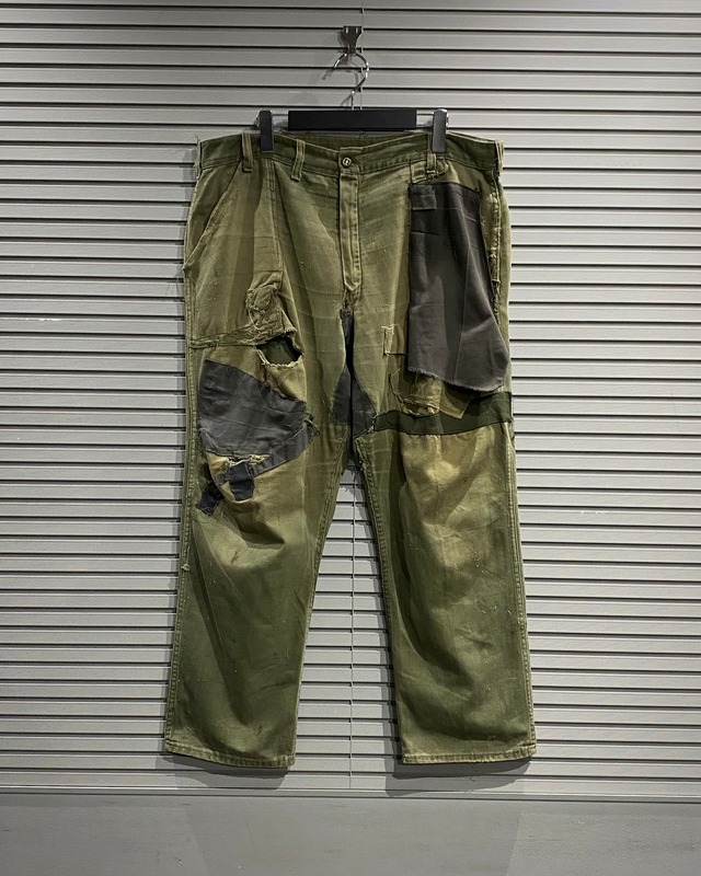 【X VINTAGE】50's-60's Damage × Repair Vintage Trouser