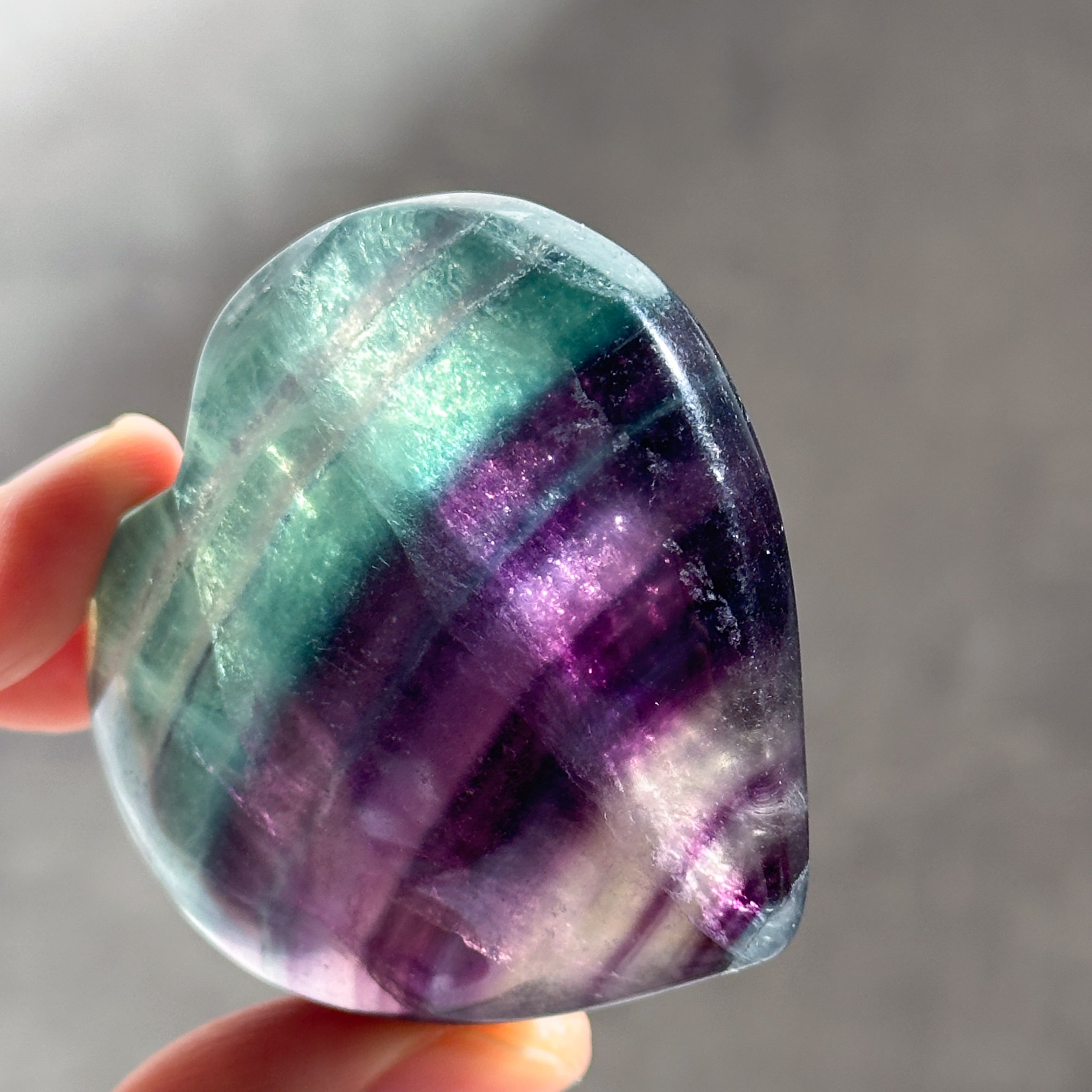 レインボーフローライト ハート31◇ Rainbow Fluorite ◇天然石・鉱物
