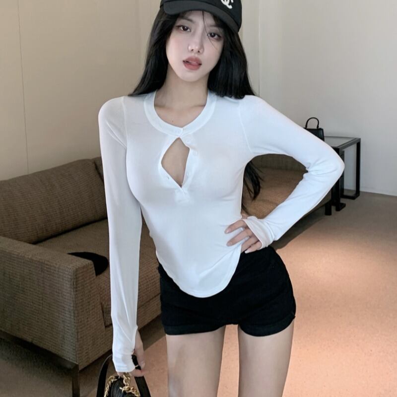 Vネックブラウス プルオーバー Tシャツ トップス ロング シルク ハンチェンe31999567506