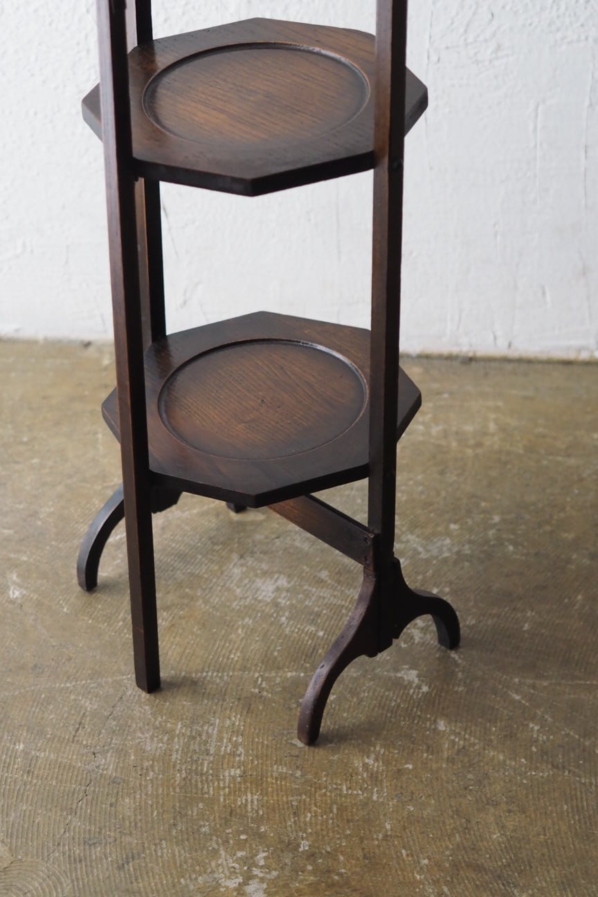 オークのケーキスタンド-antique oak cake stand | アンティーク