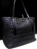 2016★JIMMY CHOO ジミーチュウ SARA サラ ミディアム A4対応 ☆エンボススター レザー トート バッグ 黒★ 立体感のあるスターエンボスが可愛らしいトート型万能モデル♪