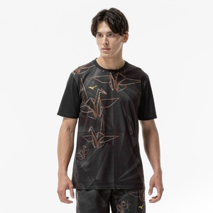 ミズノドライエアロフローグラフィックTシャツ[メンズ]J2MAD054 吸汗速乾【限定オリガミパック】