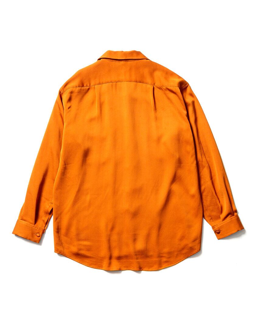 Sasquatchfabrix. BIG OPEN COLLAR SHIRT 20AW-SY9-011 (ORANGE Sasquatchfabrix. BIG OPEN COLLAR SHIRT 20AW-SY9-011 (ORANGE