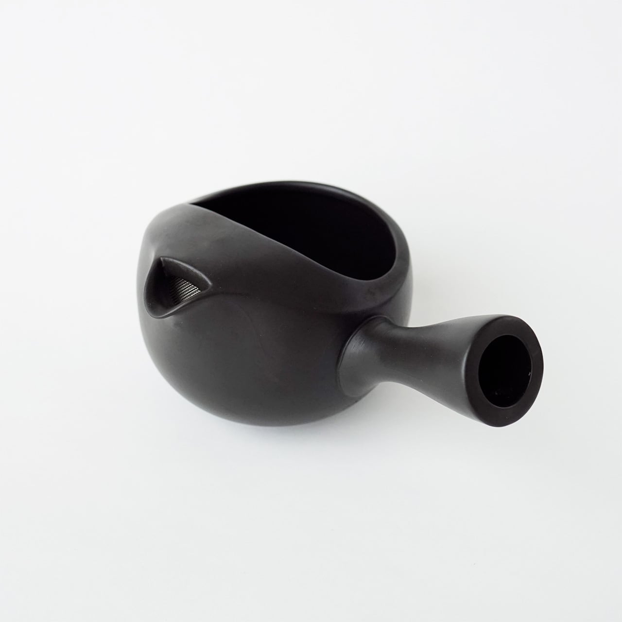 店主愛用の15年急須〉常滑焼 オープン急須（黒） | 日本茶専門店 東京