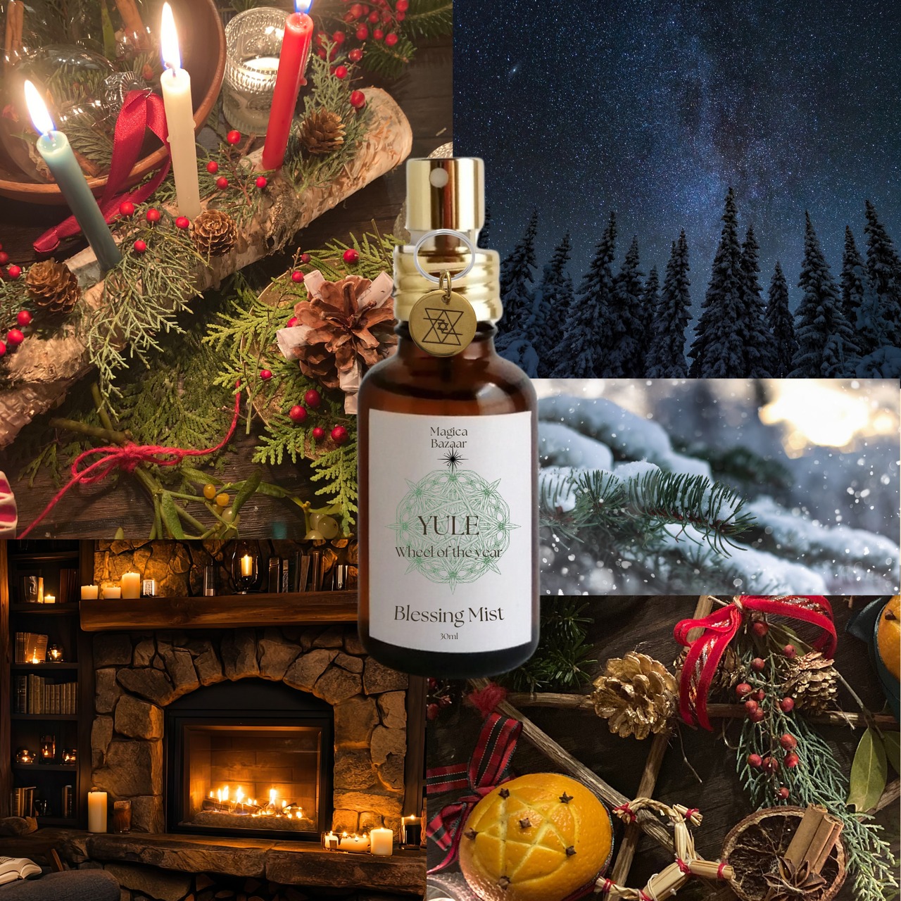 国内便✬【Wheel of the year Blessing  Mist】Yule ユール　女神ソ-ルの灯火　 ～陰極まって、陽に転ずる冬至の香り～