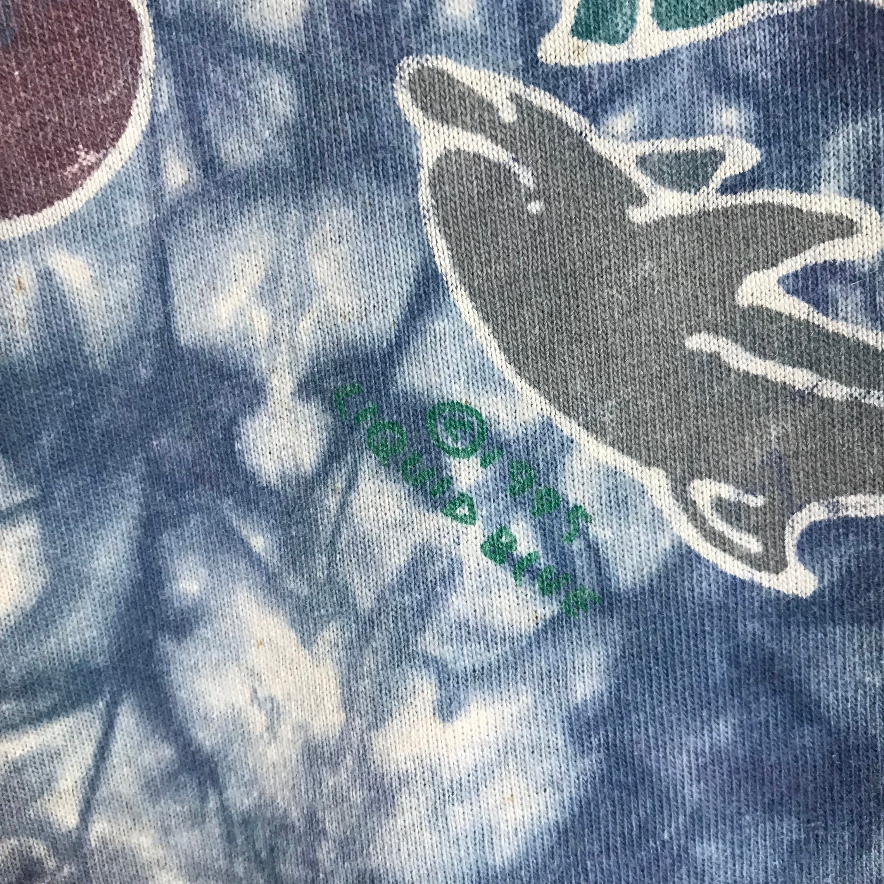 USA製 90s VINTAGE LIQUID BLUE グラフィックアート タイダイ USA製 90s VINTAGE LIQUID BLUE グラフィックアート タイダイ