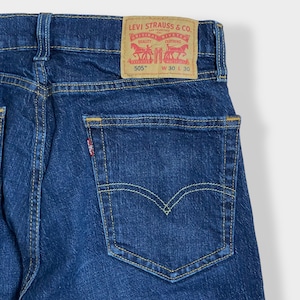 【LEVI'S】505 デニム ジーンズ ジーパン W30 L30 メキシコ製 ストレッチ 濃紺 リーバイス us古着