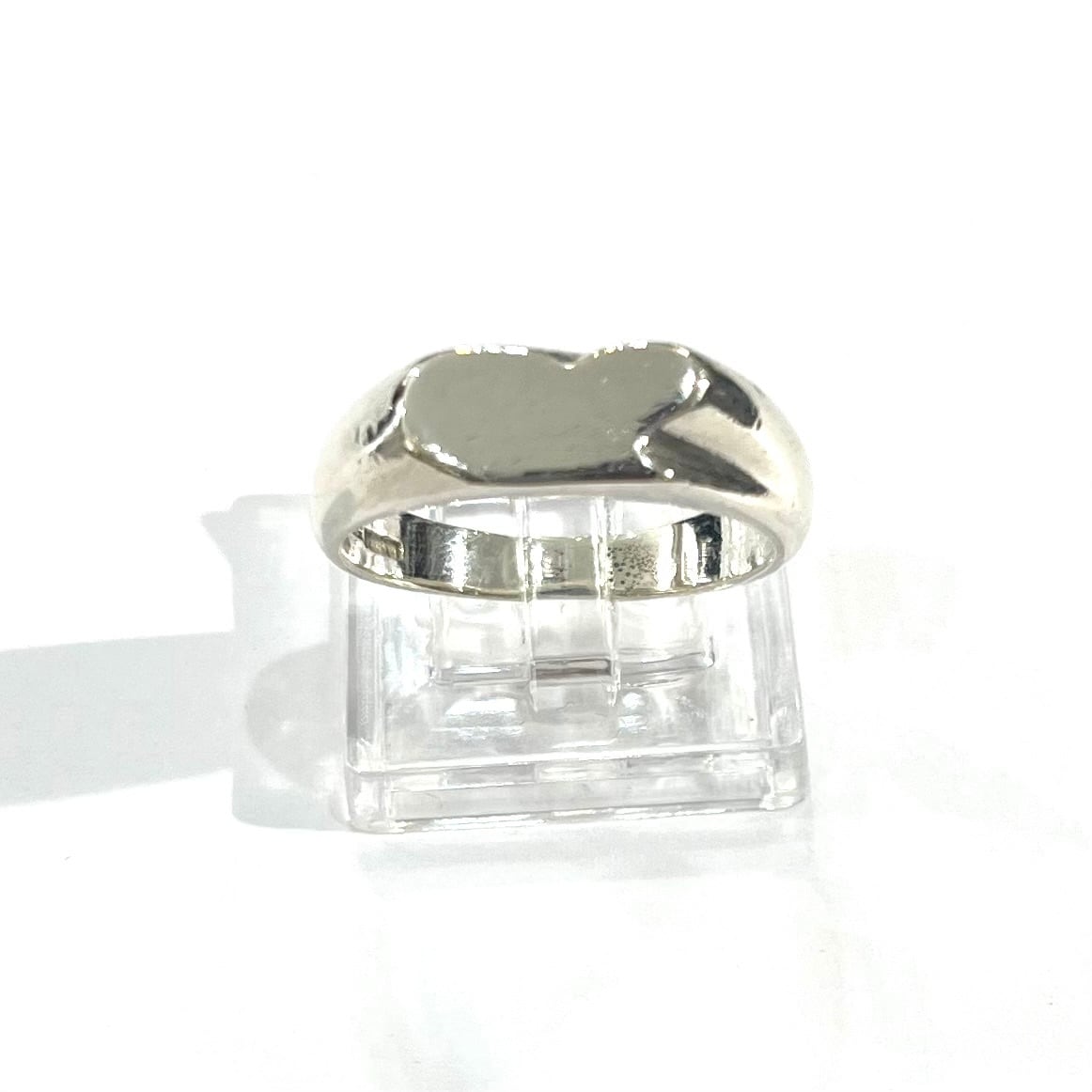 TIFFANY&CO】【18号 】2599 シグネットハートリングシルバーリング