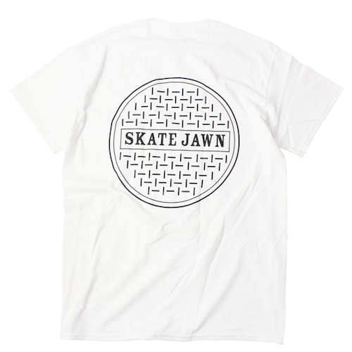 SKATE JAWN / Sewer Cap Tee / WHITE