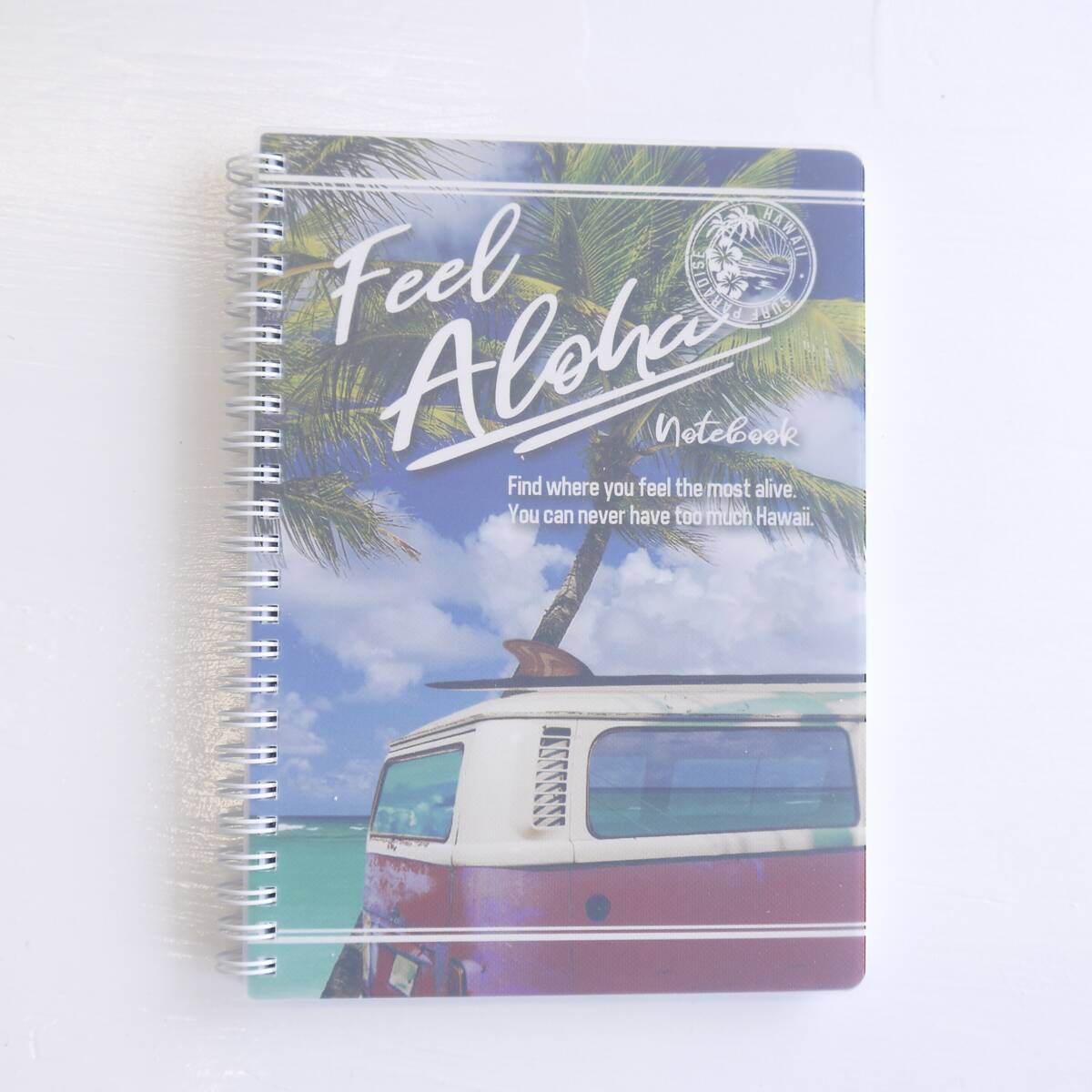 ★ハワイアン雑貨★ハワイアンノート/note book/フラノート/日記/HAWAII/ワーゲンバス/A5サイズ<BUS>
