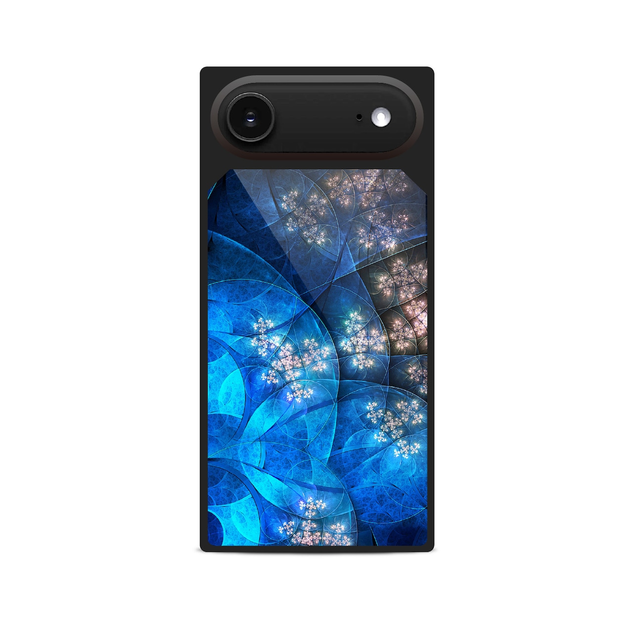 丙夜 - 和風 四角型 強化ガラスiPhoneケース