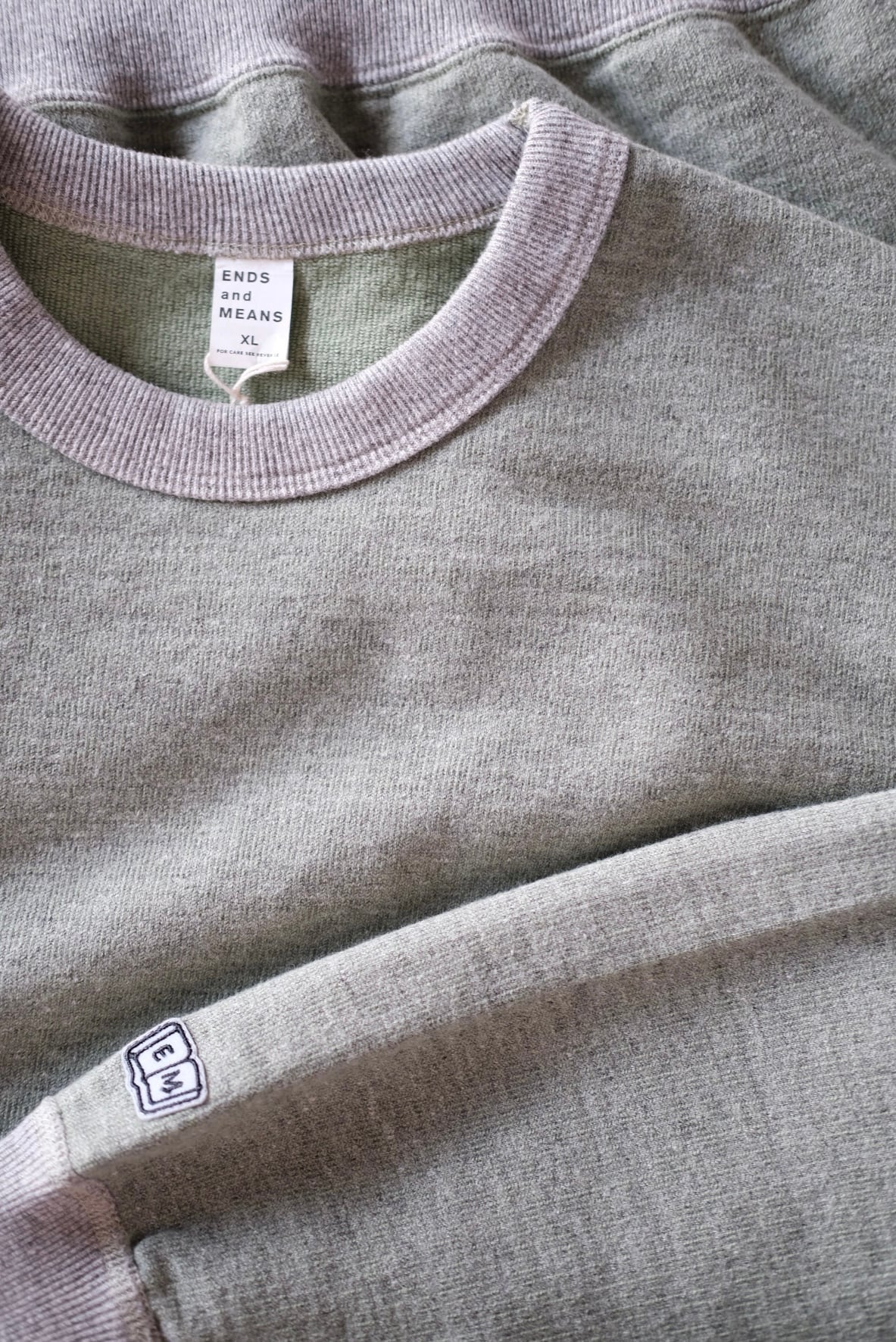 ENDS and MEANS＜エンズアンドミーンズ＞Crew neck sweat shirts | Inhigh