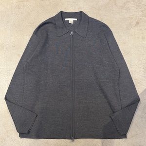 PERRY ELLIS F/Z SWEATER GRAY OLD