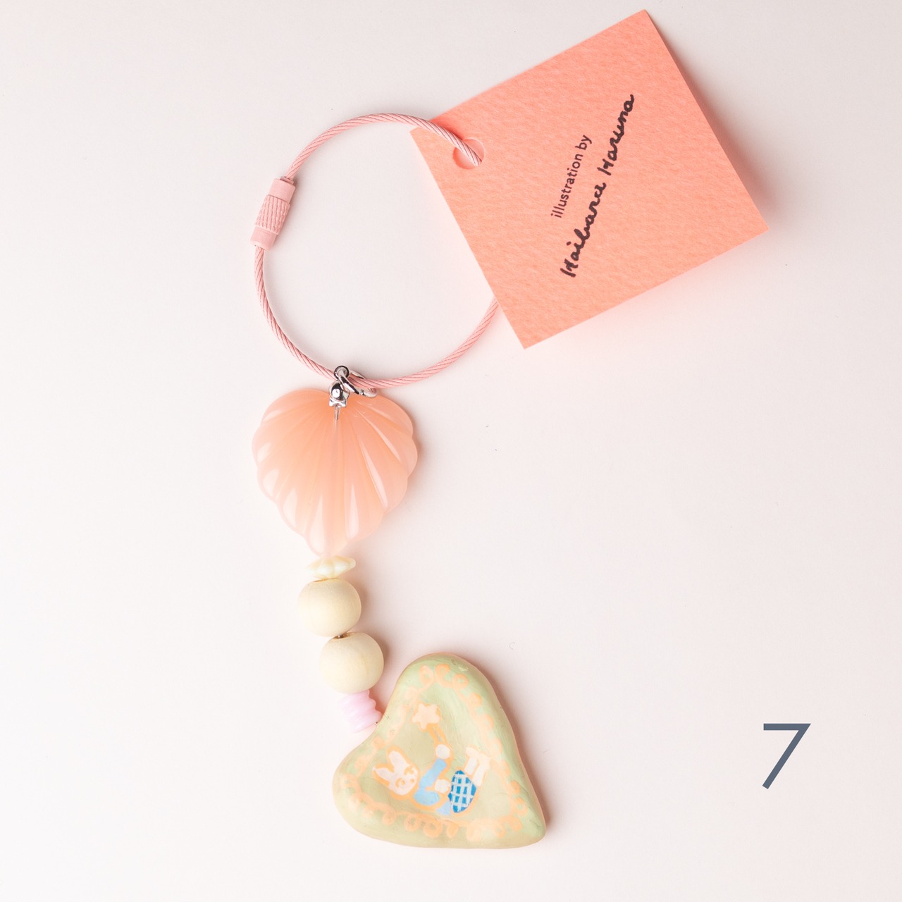 < はいばら はるな > 1点もの手描きキーホルダー