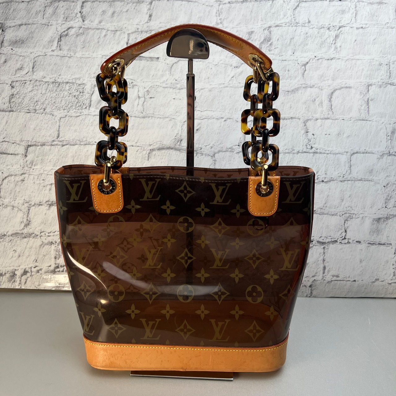 LOUIS VUITTON ルイヴィトン クルーズライン カバ・アンブルＰＭ  ハンドバッグ ブラウン A-9530