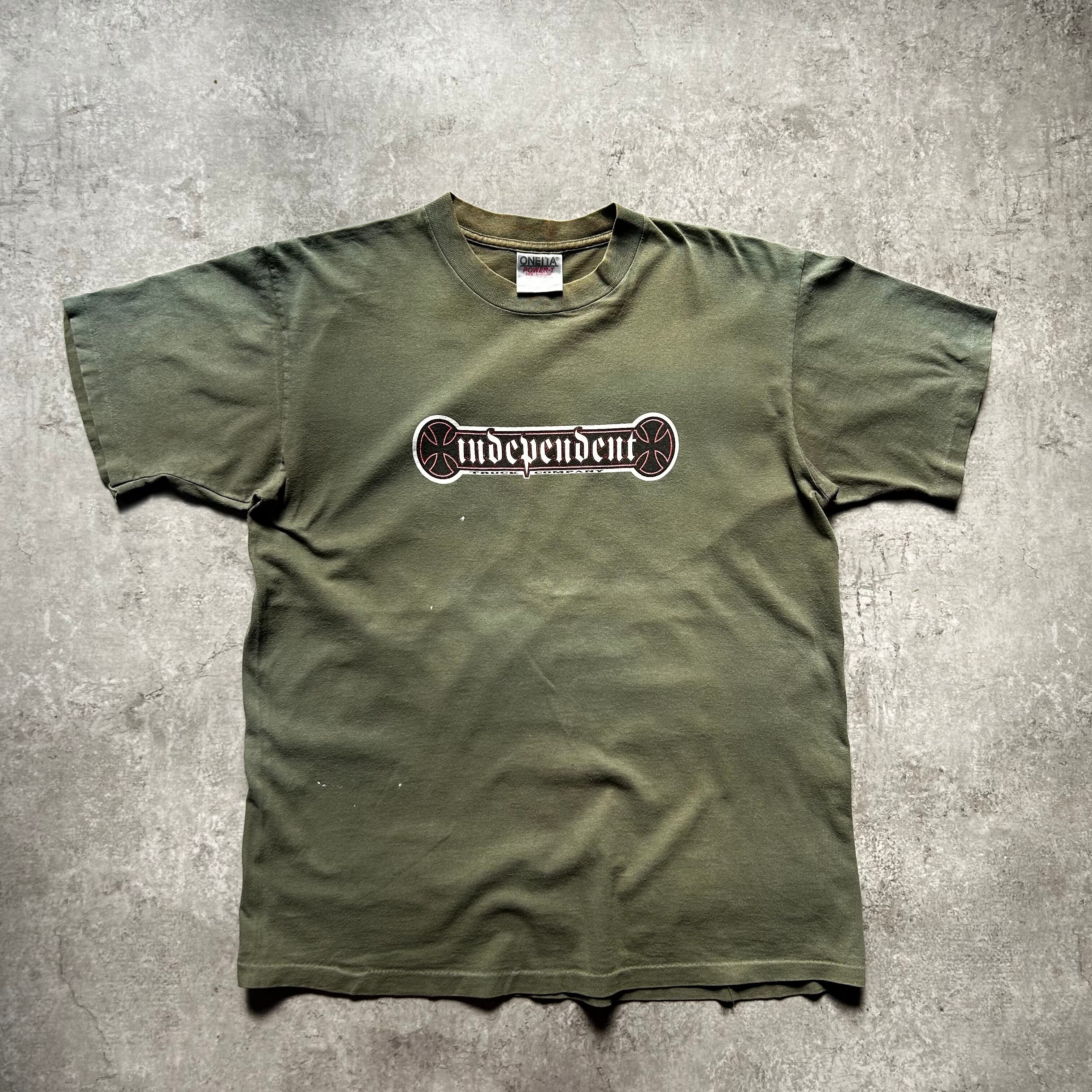 90's インディペンデント tシャツ アイアンクロス L フェード | ヤマダ