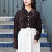 USA VINTAGE CHARTER CLUB BROWN DESIGN VELOUR SHIRT/アメリカ古着ブラウンデザインベロアシャツ