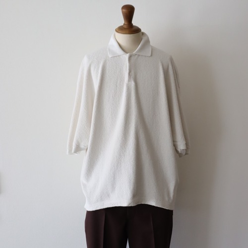 nonnotte "Draping Polo Shirt (Vaporous Gray)"