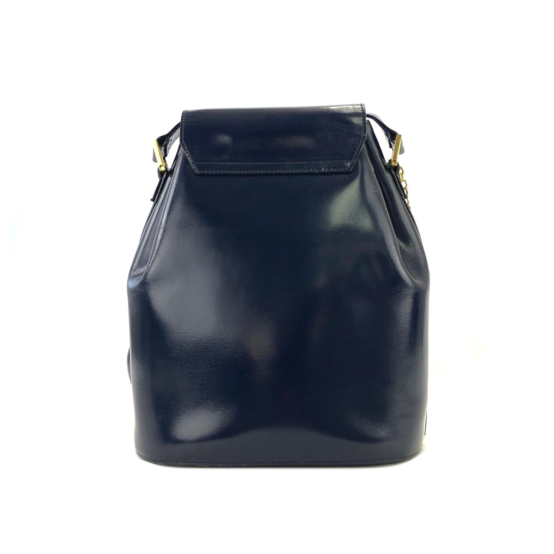 Yves Saint Laurent イヴ サンローラン YSLチャーム パテント バケツ