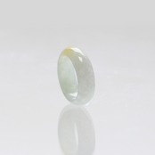 【6.5号】Point yellow 翡翠くり抜き甲丸リング A貨翡翠 jd_rg2393