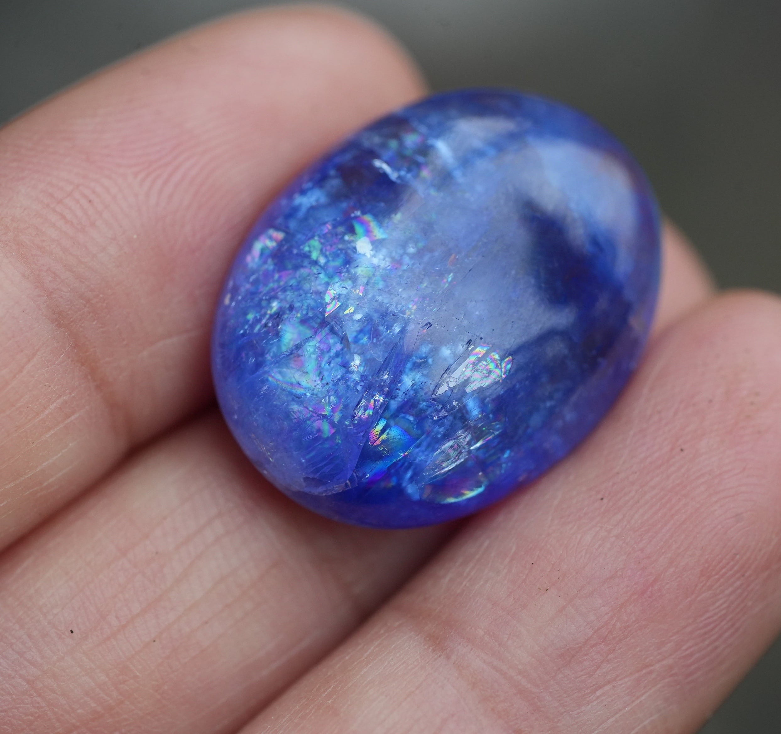 極上レア :虹フラッシュ☆バイオタンザナイト ルース s1548 | Funky