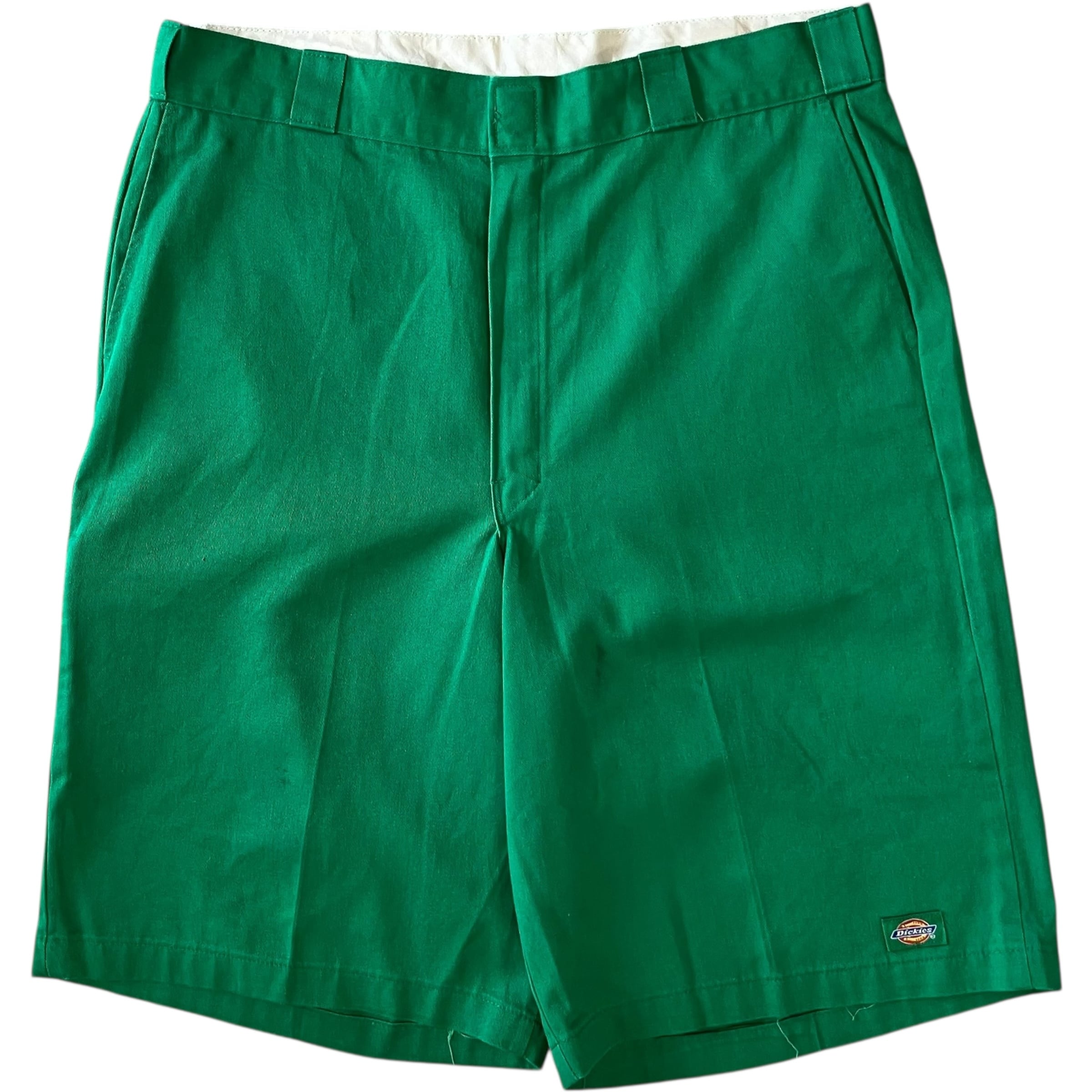 ３枚ディッキーズ　グリーン　カーゴ　ハーフパンツ　ショーツ　ダック地　W42 3枚ディッキーズ グリーン カーゴ ハーフパンツ ショーツ ダック地