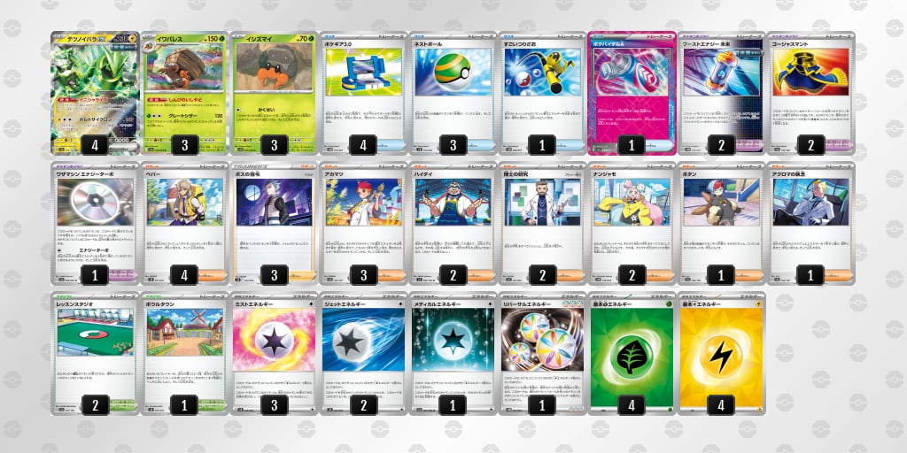 熱風のアリーナ環境 シティ入賞構築 テツノイバラex/イワパレス 構築