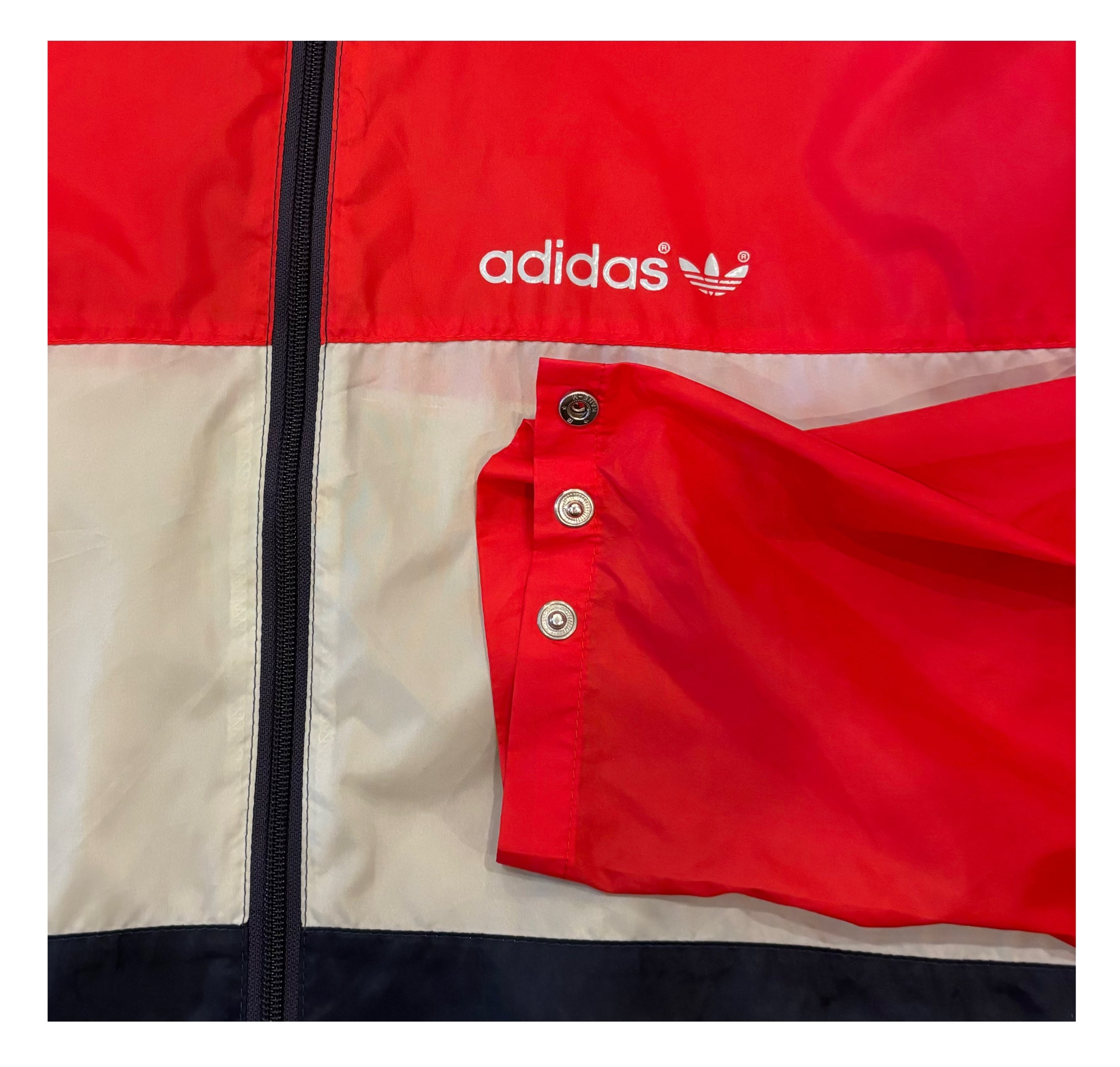 80s adidas nylon jacket / フード収納付き アディダス ナイロン 80s adidas nylon jacket / フード収納付き アディダス ナイロン