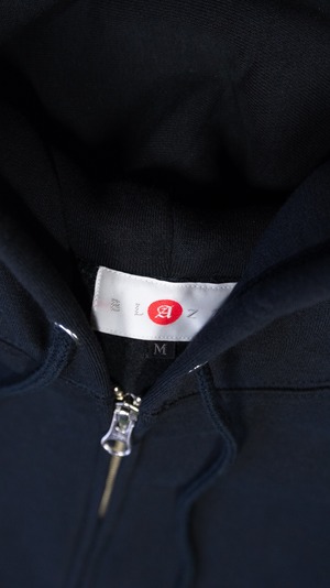 SMOKE ISLAND Zip-Up Hoodie [Black]