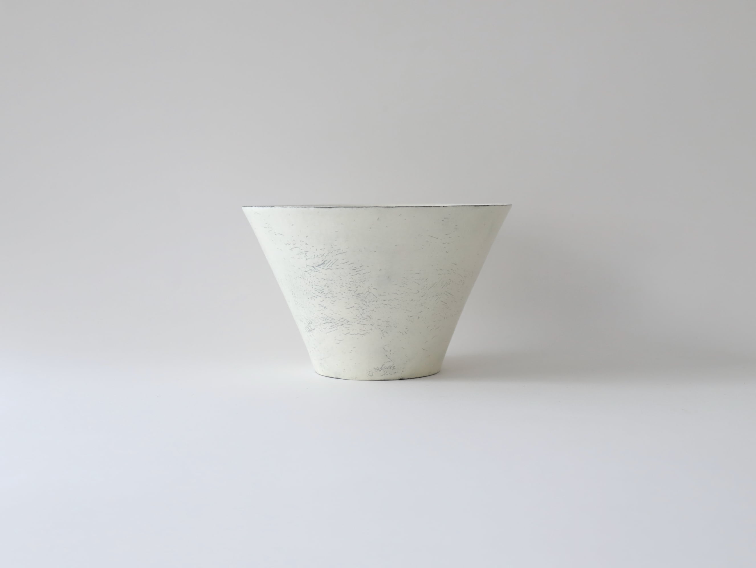 器　横山拓也さん　ホワイト　陶器　ボウル 横山拓也 口の広い碗（大） 1 | Galerie NUAGE