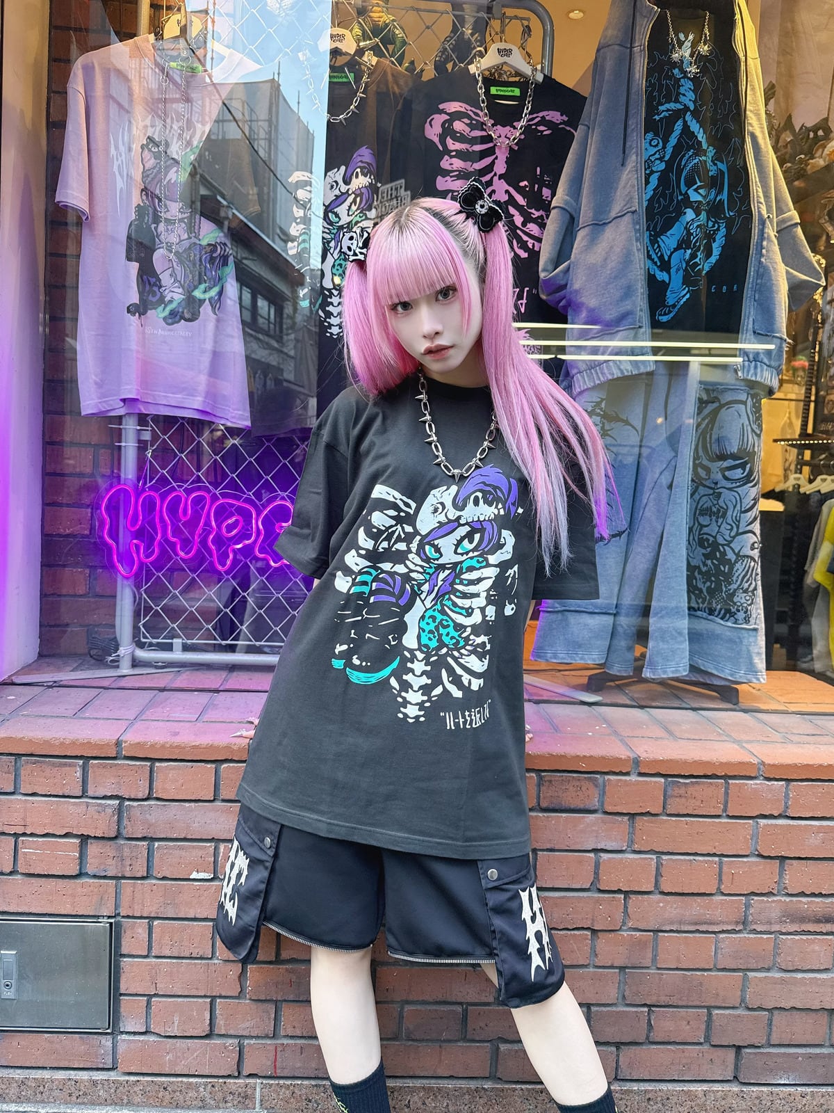 ハートを返してよ-THE GAME- Tシャツ / アッシュブラック（HCT-447ASH