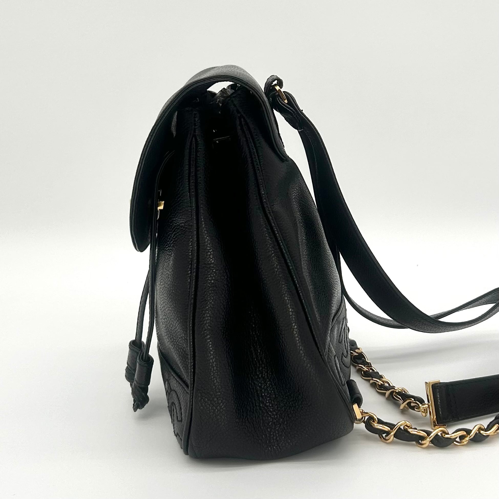【CHANEL】トリプルココマーク バックパック キャビアスキン CHANEL シャネル トリプルココマーク バックパック キャビア