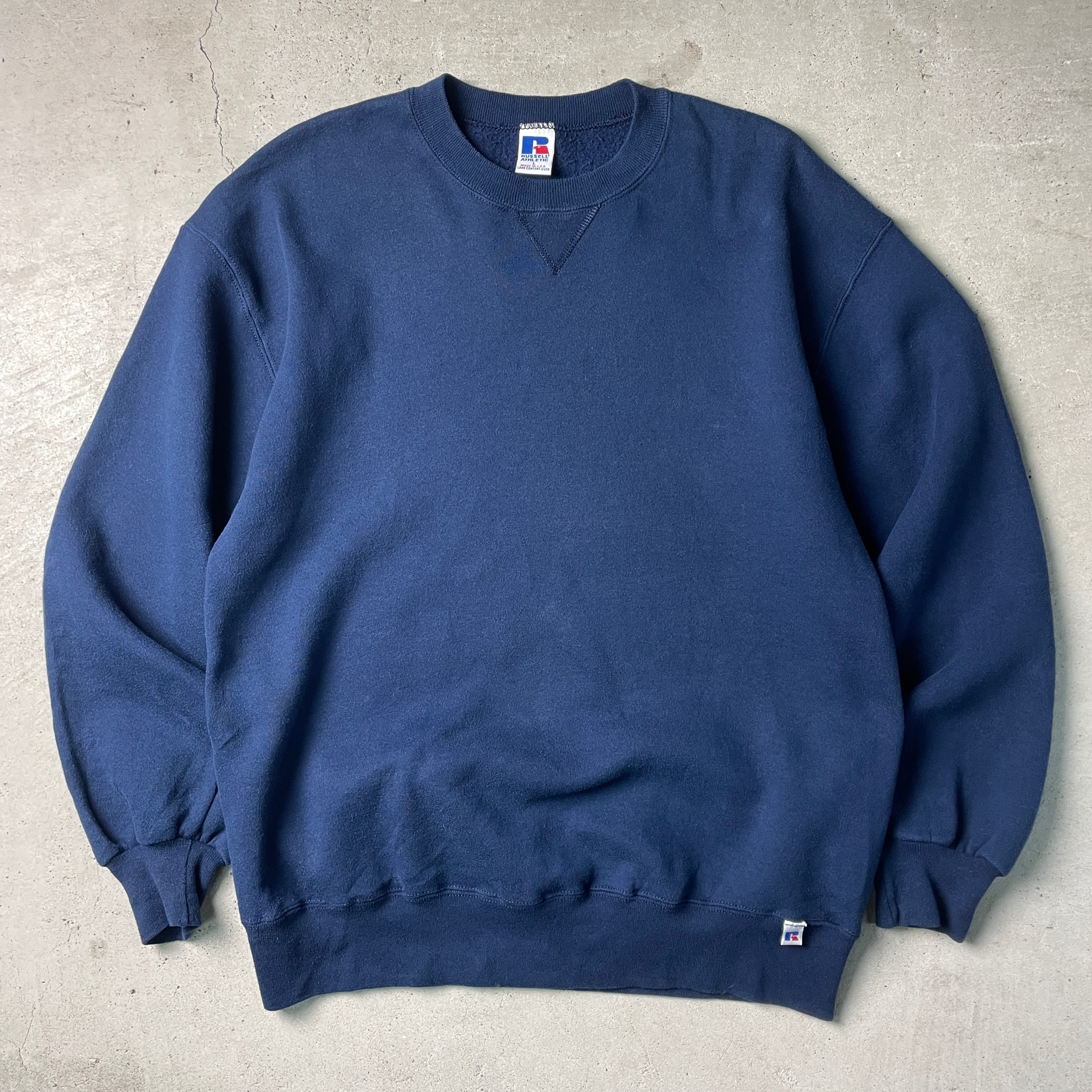 90s-00s RUSSELL ATHLETIC ハーフジップ スウェット L