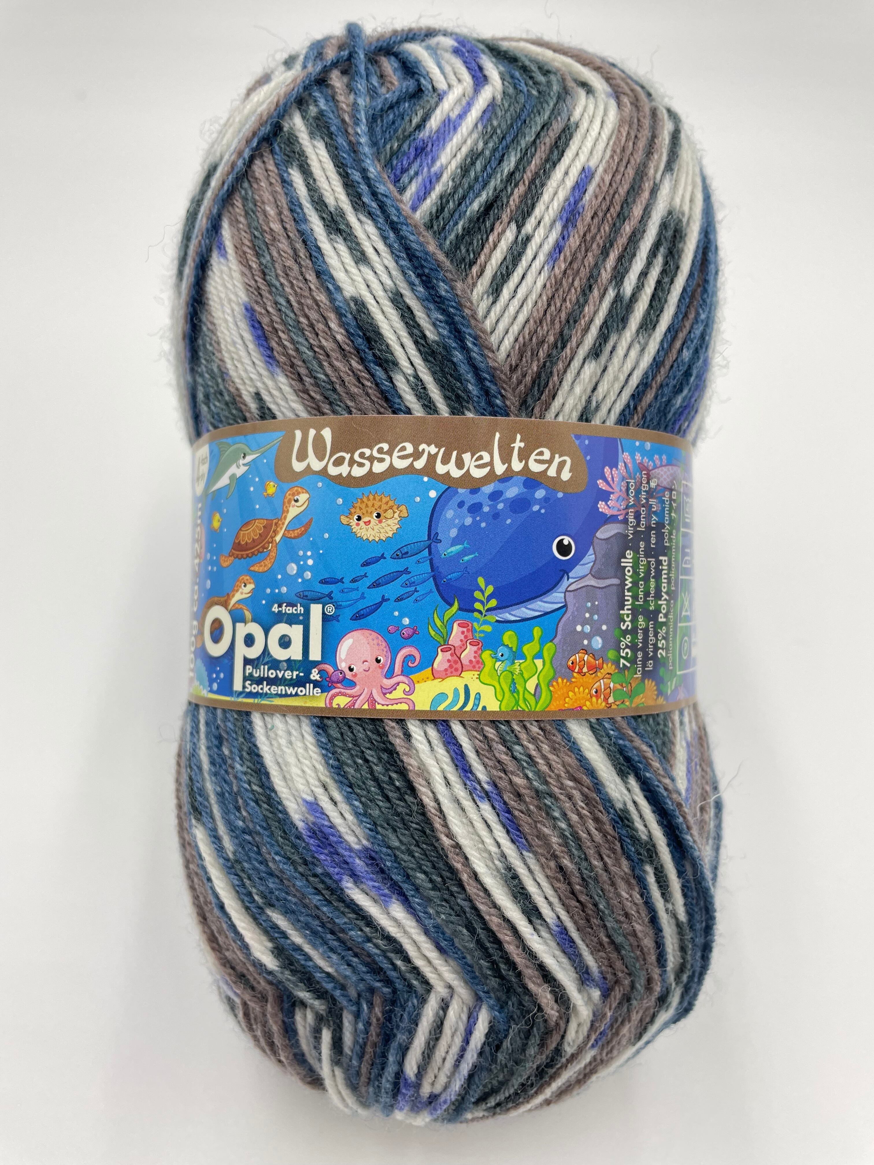 編む手が止まらない毛糸！Opal 『水の世界』11144 4ply/4本撚り | 手芸