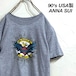 希少 90’s ANNA SUI アナスイ プリントt シングルステッチ