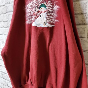 【ヴィンテージ】トレーナー　裏起毛　赤