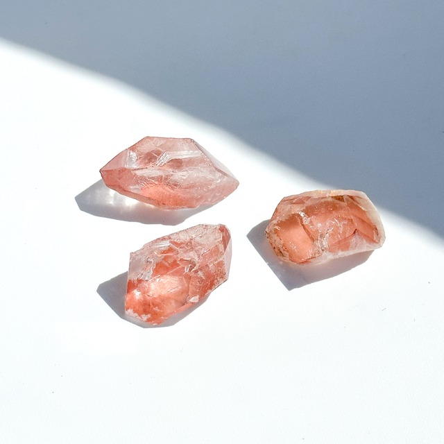 セーラ・デ・カブラル産ピンクレムリアン フリーフォーム  3個set 11◇ Pink Lemurian ◇天然石・パワーストーン・インテリア