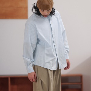 ソフトストライプ ルーズフィットシャツ A2055