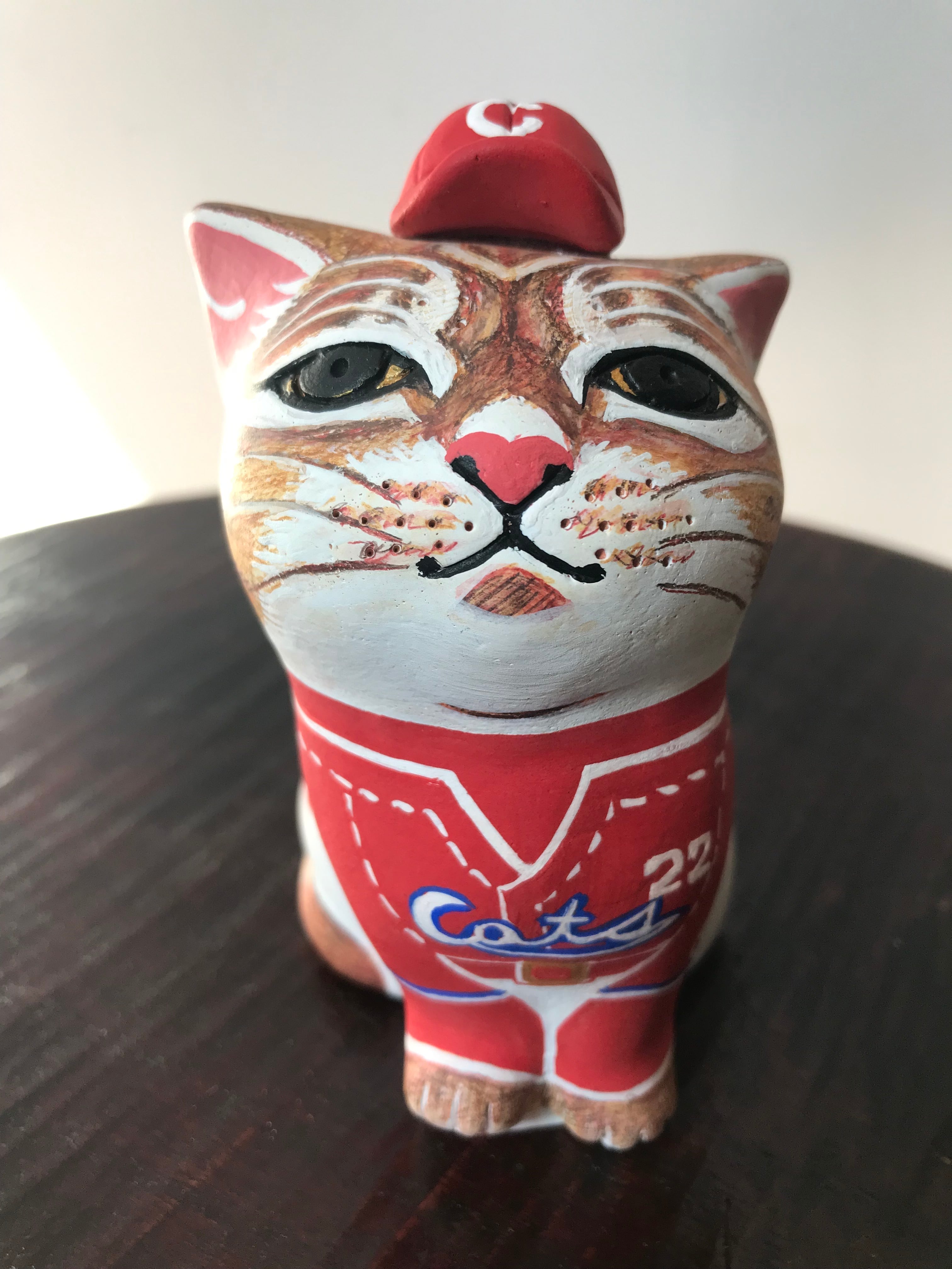 エサシトモコ　Esashi Tmoko カオデカクン カオデカクン発表20周年記念特別企画 エサシトモコの大人気猫型彫刻