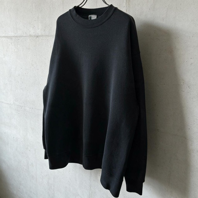 90s PRO SPIRIT SELECT SWEATS プレーン ブラック スウェット 黒 無地 L