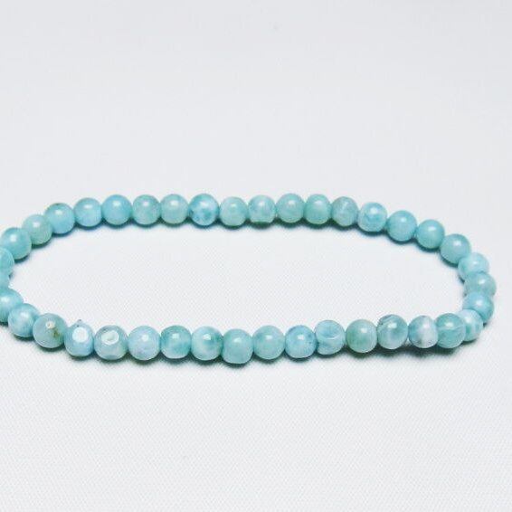 ラリマー ブレスレット 5mm 一点物 メール便可 [M便 1/10] 111-47871