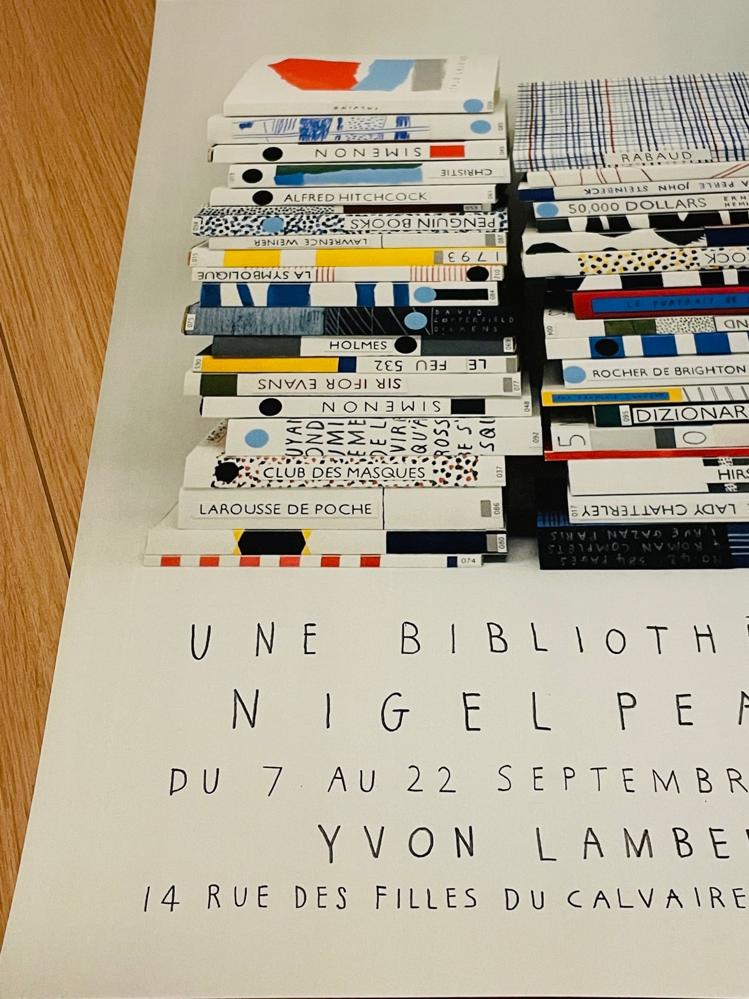 フランス限定】額装付き 人気北欧アーティストNigel Peake 両面
