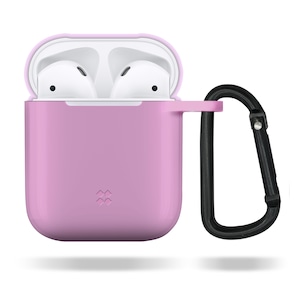 CaseStudi ケーススタディ ULTRASLIM AirPods Case 2018 エアーポッズ シリコン ケース ピンク カラビナ 国内正規品