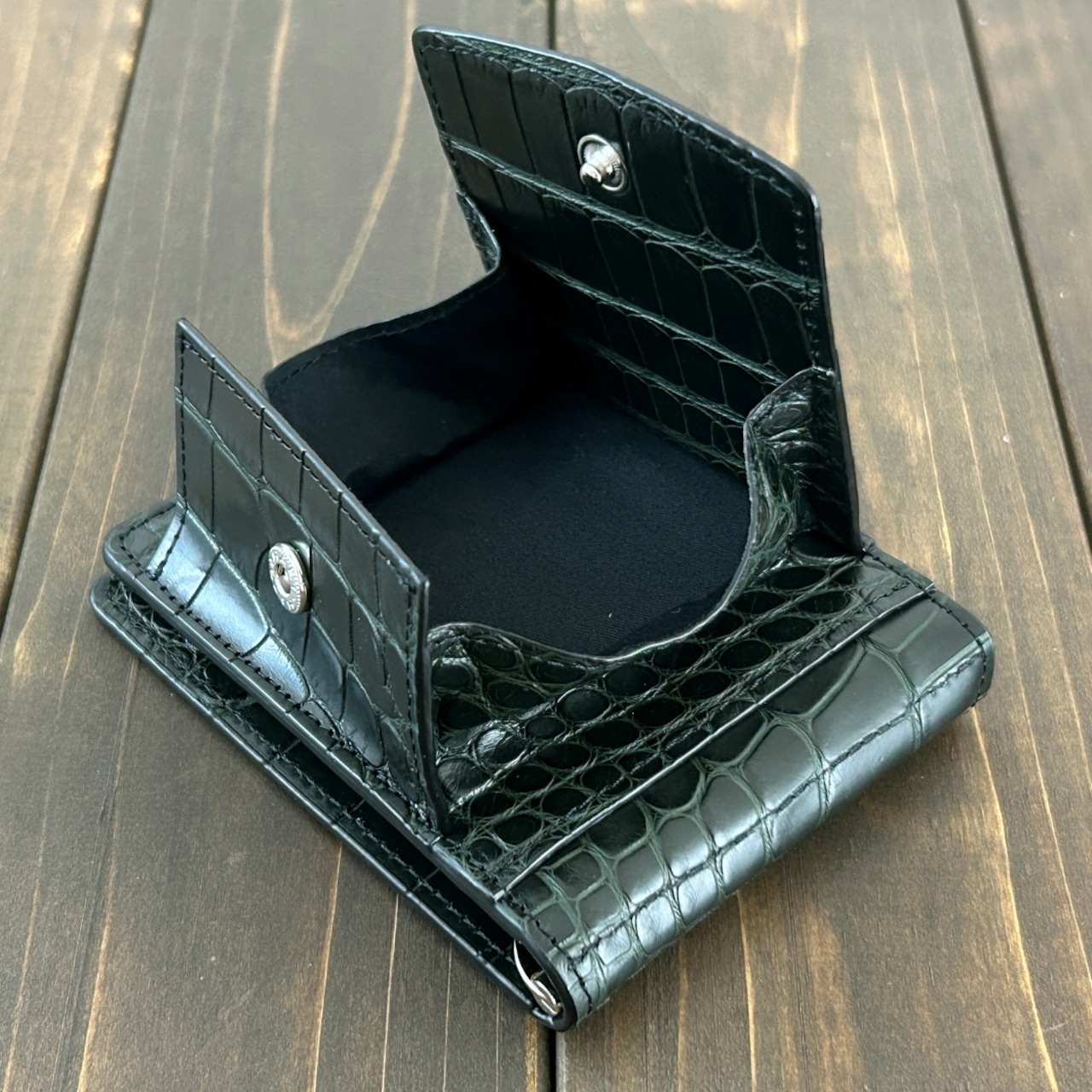 アリゲーター 無双 マネークリップ ボトルグリーン